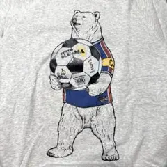 ゴースローキャラバン 空紡糸裏毛 サッカークマ スウェット トレーナーのサムネイル