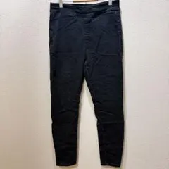 SO ハイライズ プルオン ジェギング L ブラック デニム レギンス