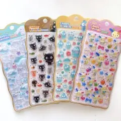 韓国サンリオ 3Dシール CANDY BONBON STICKER 4枚セット