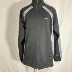 NIKE ナイキ ジャージ 上 トラックジャケット メンズL 黒グレー