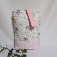 ハンドメイド　上履き入れ　ユニコーン柄