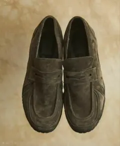 オープニングアクト VIBRAMソールリアルレザースウェードローファー
