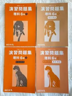 未使用 四谷大塚 予習シリーズ 理科 6年 上下テキスト4冊セット