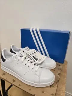【美品】adidas Stan Smith ホワイト/ネイビー 28.0cm