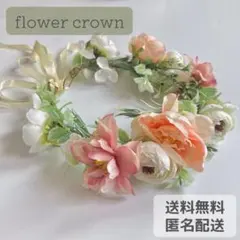 花かんむり　フラワー　ヘッドドレス　カチューシャ　花冠　韓国子供服　誕生日