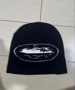 corteiz 黒　ビーニー