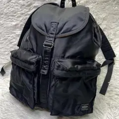 美品✨️PORTER ポーター　リュックサック　ナイロン　ブラック　タンカー