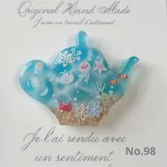 132 ヘアゴム りんご海 レジン - メルカリ