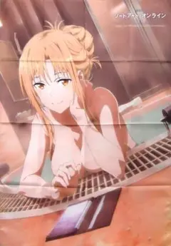 『限定品』sao アスナ　オーディナルスケール書き下ろしB1布ポスター 限定品』sao アスナ オーディナルスケール書き下ろしB1布