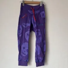 美品バックアレイドクロ柄スエットパンツ130