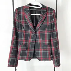 ベネトン チェック柄 テーラードジャケット