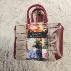 リバティアーカイブギンガムミニポーチナスカン付き