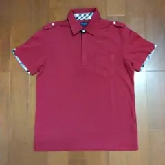 BURBERRY GOLF　半袖シャツ　ジップ　ノバチェック　美品　L　三陽商会のサムネイル