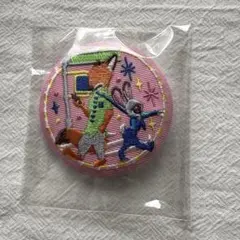 ディズニー　刺繍缶バッジ　ズートピア