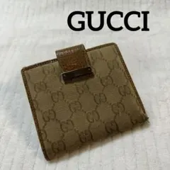 GUCCI グッチ 二つ折り財布 GG柄 ベージュ