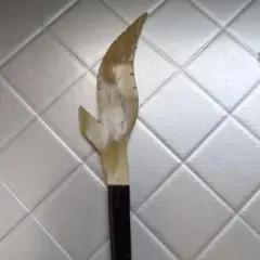 水牛の角 葉型 髪飾り