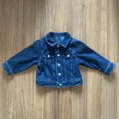ベビー　デニム ボタン付きジャケット80