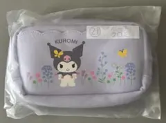 KUROMI ポーチ 花柄 紫