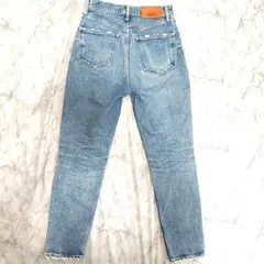 moussy MVS ダメージ デニム 24 ハイウエスト ジーンズ S ブルー