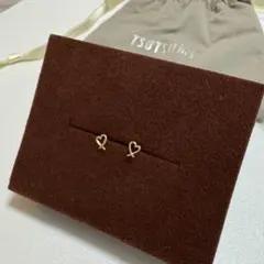 K10 ジュエリーツツミ ハート型両耳ピアス