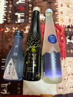 16日まで値引)スパークリング日本酒3本セットのサムネイル
