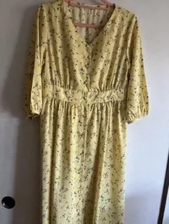 GLACIER 花柄ロングワンピース Mサイズ　美品