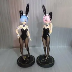 リゼロ　レム　ラム　BiCute Bunnies　黒バニー　フィギュア　セット