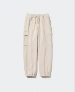 新品タグ付き　ユニクロ　スウェットカーゴパンツ　Lサイズ オフホワイト