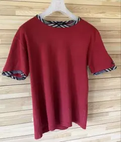 BURBERRY BLACK LABEL Tシャツ レッド