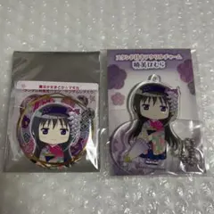 魔法少女まどか☆マギカ　ほむら　アクリルキーホルダー　缶バッジ(レア)