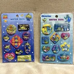 【2種セット】ディズニー ウォーターシール トイストーリー　モンスターズインク