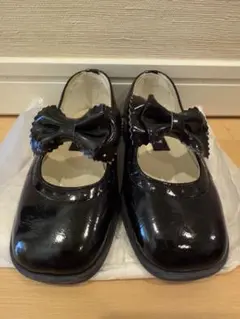 mezzo piano キッズ　ブラックフォーマルシューズ　15センチ