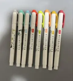 マイルドライナー スヌーピーデザインあり 8本セット マーカー