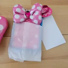 ミニファン　ミニパル　ミニー　リボン　キーホルダー　カードホルダー　ディズニー