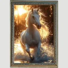 P26022026年干支馬 未来を切り開く勝利の馬【開運ヒーリングアート】