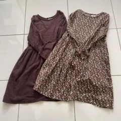 2枚セット　ペアマノン　pairmanom 長袖ワンピース 150cm