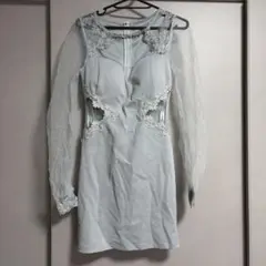 DAZZY レース付き　タイト　フィット　ドレス　2点セット