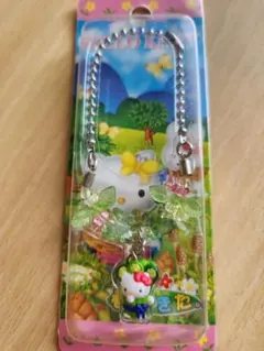 新品③ハローキティ ストラップ 春がきた…ジッパーチャーム　未使用…レア商品