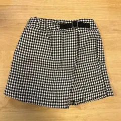 【値下げ】プティマイン　格子柄キュロット　100cm