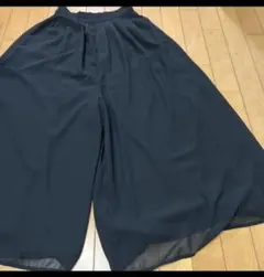 タグ無し　新品　ブラック ワイドパンツ ウエストゴム　ロング　Мサイズ
