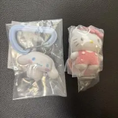 【未使用品】サンリオ カプセルトイ カラフルカラビナマスコットチャーム2種セット