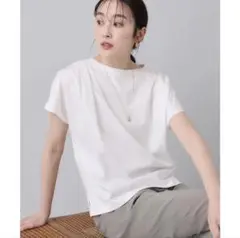 【美品】UNTITLED 肩タックプルオーバー ②ホワイト、M