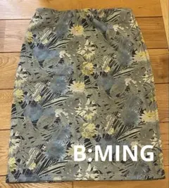 B:MING 花柄スリット入りスカート Sサイズ
