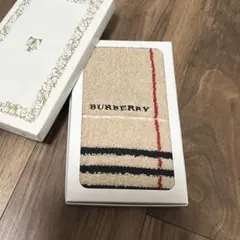 新品未使用【BURBERRY】バーバリー ウォッシュタオル ベージュチェック柄のサムネイル
