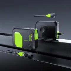 ★ブラック★モバイルバッテリー20000mAhコンセント一体型マグネット