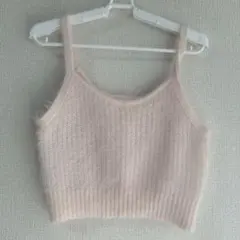 イーハイフン ワールド ギャラリー キャミソール ニット セーター ピンク F