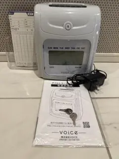 VOICE VT-1000 タイムレコーダー 鍵・説明書・タイムカード付 動作品