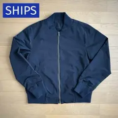 SHIPS シップス　MA-1ジャケット　ネイビー