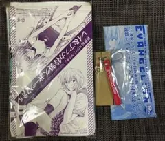 希少！少年エース付録　エヴァンゲリオン　タオル／レイ・アスカ　ストラップセット