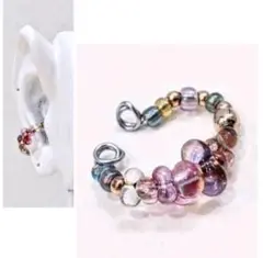 イヤーカフ ビーズ